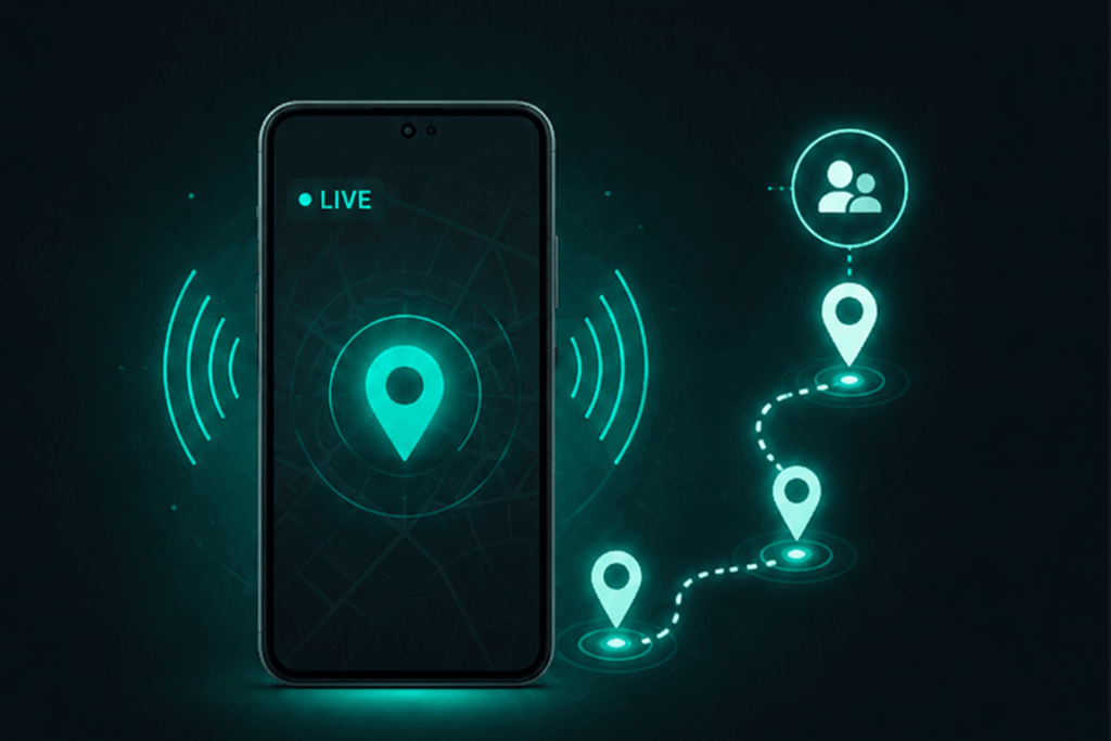 Heimweg Alarm mit optionalem Live-Standorttracking bei einem echten Alarm